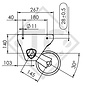 Unbraked axle 750kg PLUS OTPIMA axle type 700-5