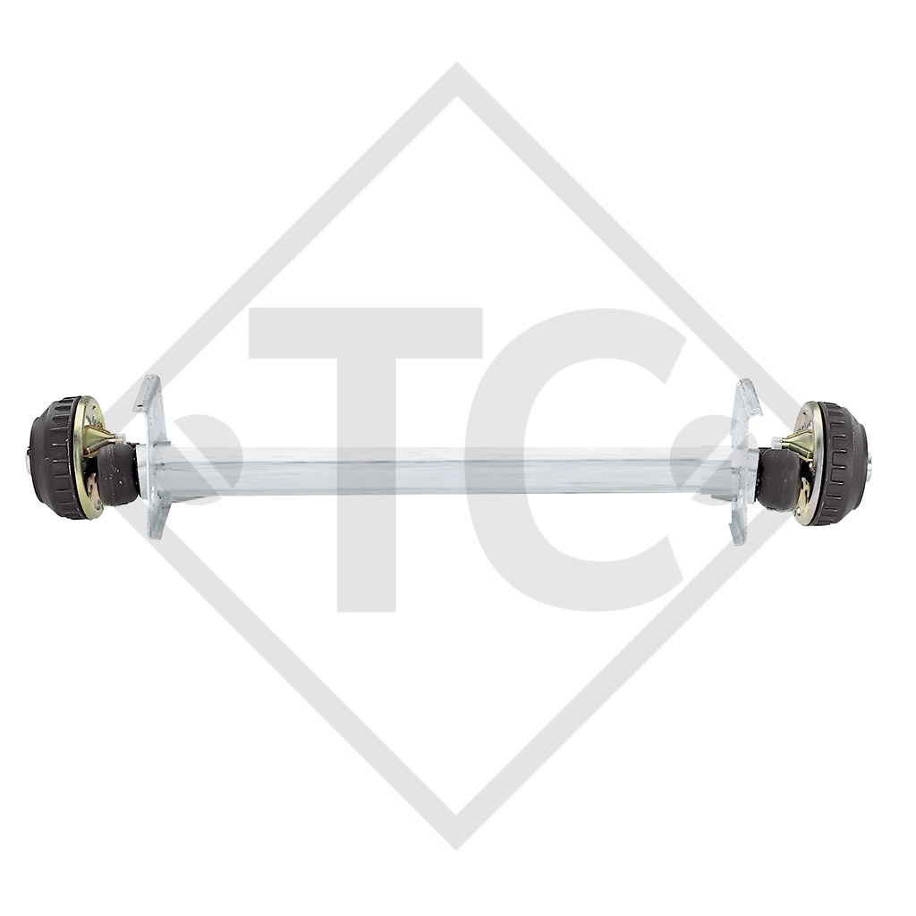 Braked axle 1300kg EURO1 axle type B 1200-5, COMPASS Pentrara 510/4