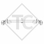 Braked axle 1300kg EURO1 axle type B 1200-5, COMPASS Pentrara 510/4