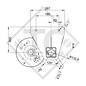 Braked axle 1350kg / 1400kg , 46.25.379.449 HUMBAUR - REPRODUCTION