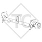 Braked axle SWING 1350kg axle type CB 1355, 46.25.379.449 HUMBAUR