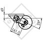 Achse gebremst 1300kg EURO COMPACT Achstyp B 1200-5 - RSA - SATELLITE MX111