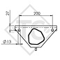 Achse gebremst 1300kg EURO COMPACT Achstyp B 1200-5 - RSA - SATELLITE MX111