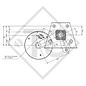 Eje con freno SWING 1500kg tipo de eje CB 1505, 46.27.379.446 - Weinsberg caravan 500FDK
