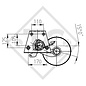 Essieu EURO Plus 1600kg freiné type d'essieu DELTA SIN 14-2, Tabbert 545