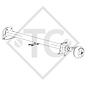 Braked axle SWING 1350kg axle type CB 1355, 46.24.379.330, 4013073