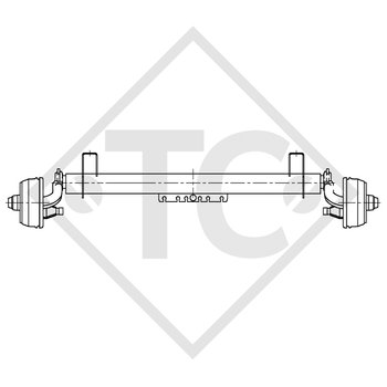 Achse gebremst 750kg BASIC Achstyp B 700-5 - THULE