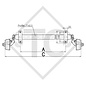 Essieu BASIC 750kg freiné type d'essieu B 700-5 - THULE