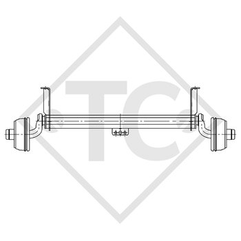 Achse gebremst 750kg BASIC Achstyp B 700-5