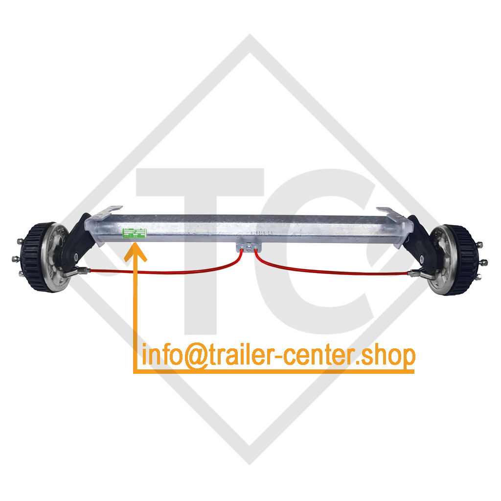Achse gebremst 1500kg BASIC Achstyp B 1600-3
