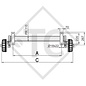 Braked axle 1800kg PLUS axle type B 1800-9