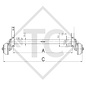 Essieu EURO Compact 1000kg freiné type d'essieu B 850-10