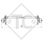 Braked axle 1000kg EURO Compact axle type B 850-10, Humbaur K008