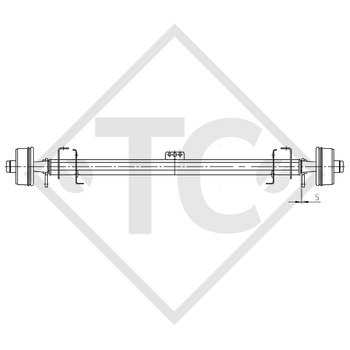 FTF Braked axle 650kg axle type B 700-3 - ERIBA-HYMER Eribelle FAS