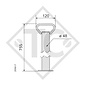 Rigid steady leg 48mm round, suitable for all trailer types