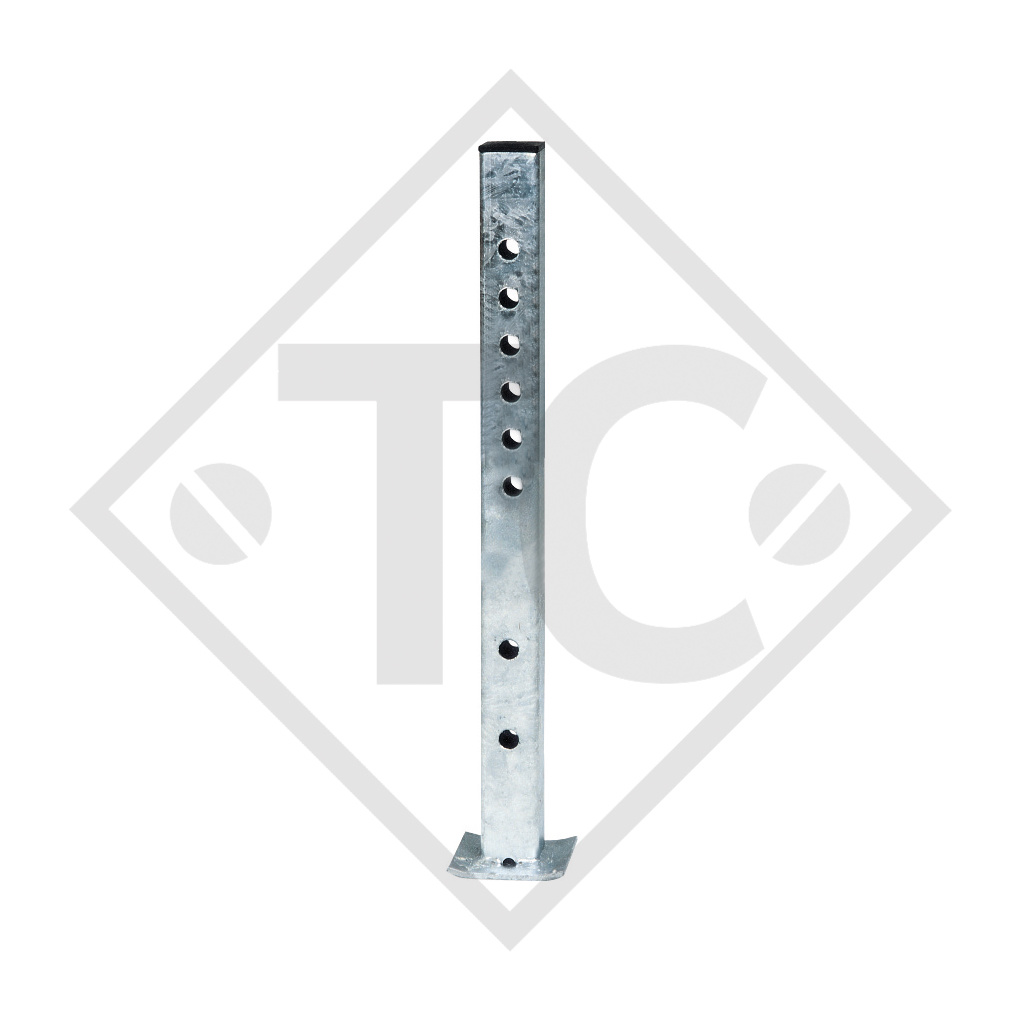 Rigid steady leg □50mm square, suitable for all trailer types