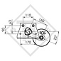 Achse gebremst 900kg EURO1 Achstyp B 850-5, KIP KE-33