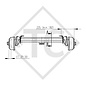Braked axle 1000kg BASIC axle type B 850-10 - HOT203916, C & M Trailers Ltd