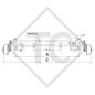 Essieu COMPACT 1300kg freiné type d'essieu B 1200-5 Brenderup