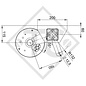 Achse gebremst 1000kg SWING Achstyp CB 1005, 46.20.382.074