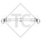 Braked axle 1300kg EURO COMPACT axle type B 1200-5 Caravalair Ambiance 410