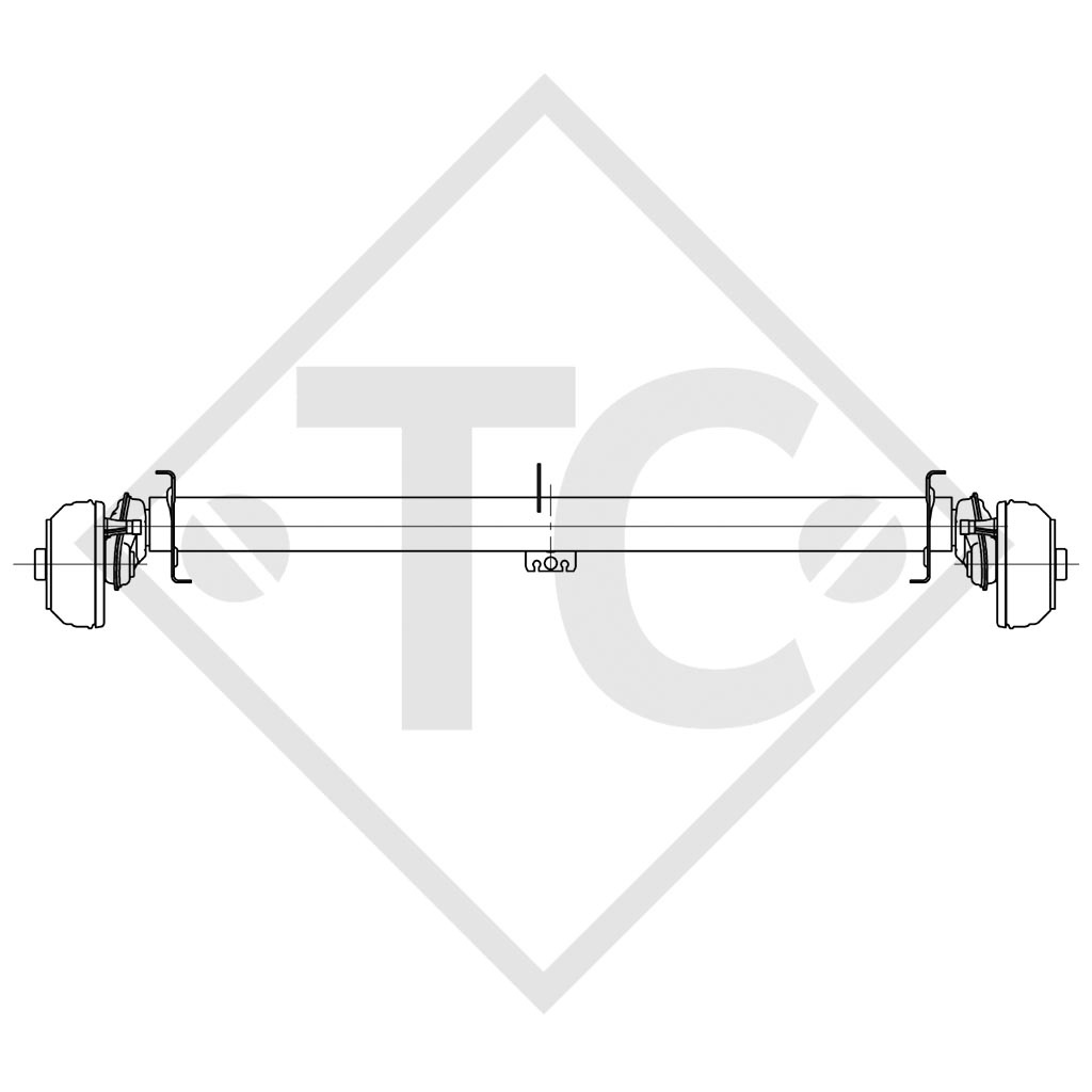 Achse gebremst 1300kg EURO COMPACT Achstyp B 1200-5 Caravalair Ambiance 410