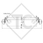 Braked axle 1300kg EURO COMPACT axle type B 1200-5 Caravalair Ambiance 410