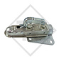 Coupling head AK 7 version A with plug holder for unbraked trailers