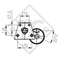 Achse gebremst 900kg EURO Achstyp DELTA SI 850-5, Knaus Azur 590 / 610