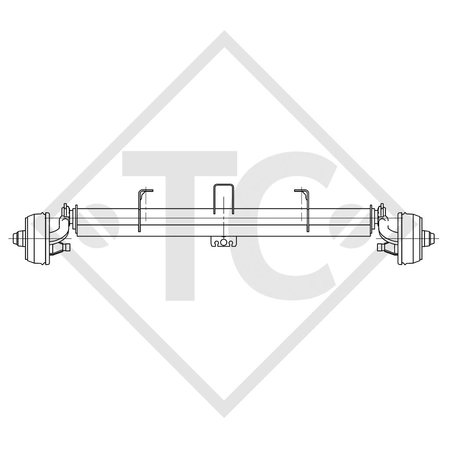 Achse gebremst 750kg BASIC Achstyp B 700-5