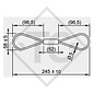 Safety wire for unbraked trailers