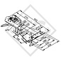 Pièce d'accrochage 75 VR avec tête d’attelage AK 7 PLUS 50 - montage haut avec câble de sécurité pour remorques non freinées