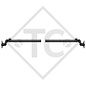 Unbraked half axles 750kg axle type 700-5 (pair)