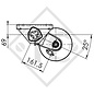 Braked axle 1300kg EURO COMPACT axle type B 1200-5, watertight