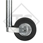 Roue jockey ø60mm rond, type ST 60-255 SB, pour caravanes, remorques-auto, machines pour l'industrie du bâtiment