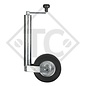 Jockey wheel ø60mm round, type ST 60-255 SB, for caravans, car trailers, machines for building industry