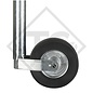 Roue jockey ø60mm rond, type MB14476005, pour caravanes, remorques-auto, machines pour l'industrie du bâtiment