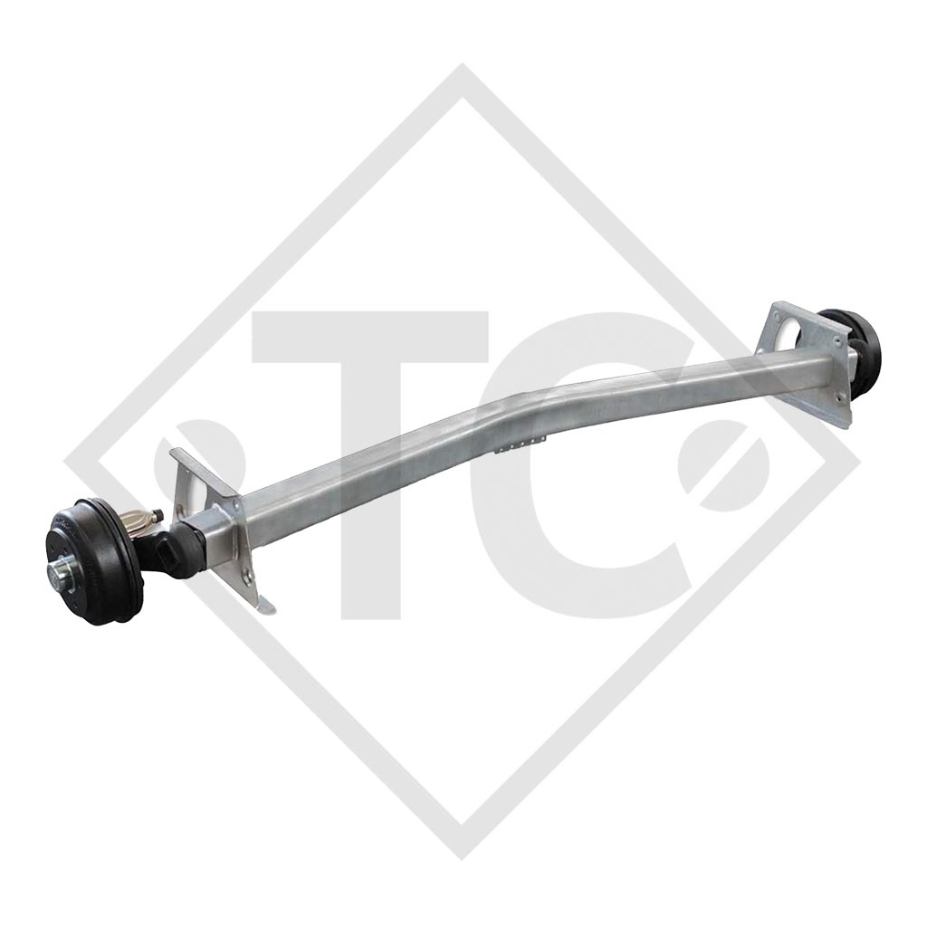 Braked axle SWING V-TEC 1500kg axle type SCB 1505, 46.24.316.935, 4013632