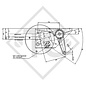 Eje con freno 1350kg RONDO tipo de eje DB 1355 ECO-1, 45.25.362.042 Hobby Elegance 470 UB