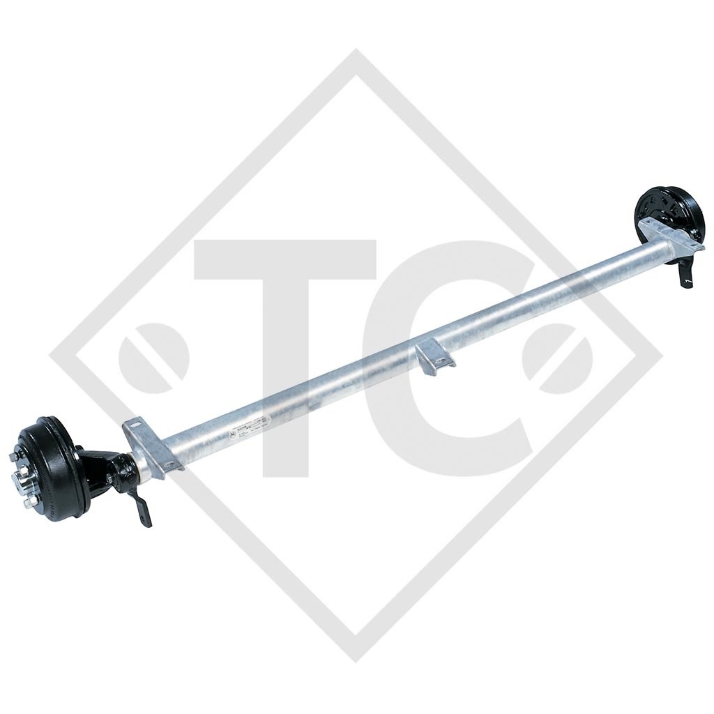 Braked axle 1350kg RONDO axle type DB 1355 ECO-1, 45.25.379.726 Hobby Elegance 470 UB