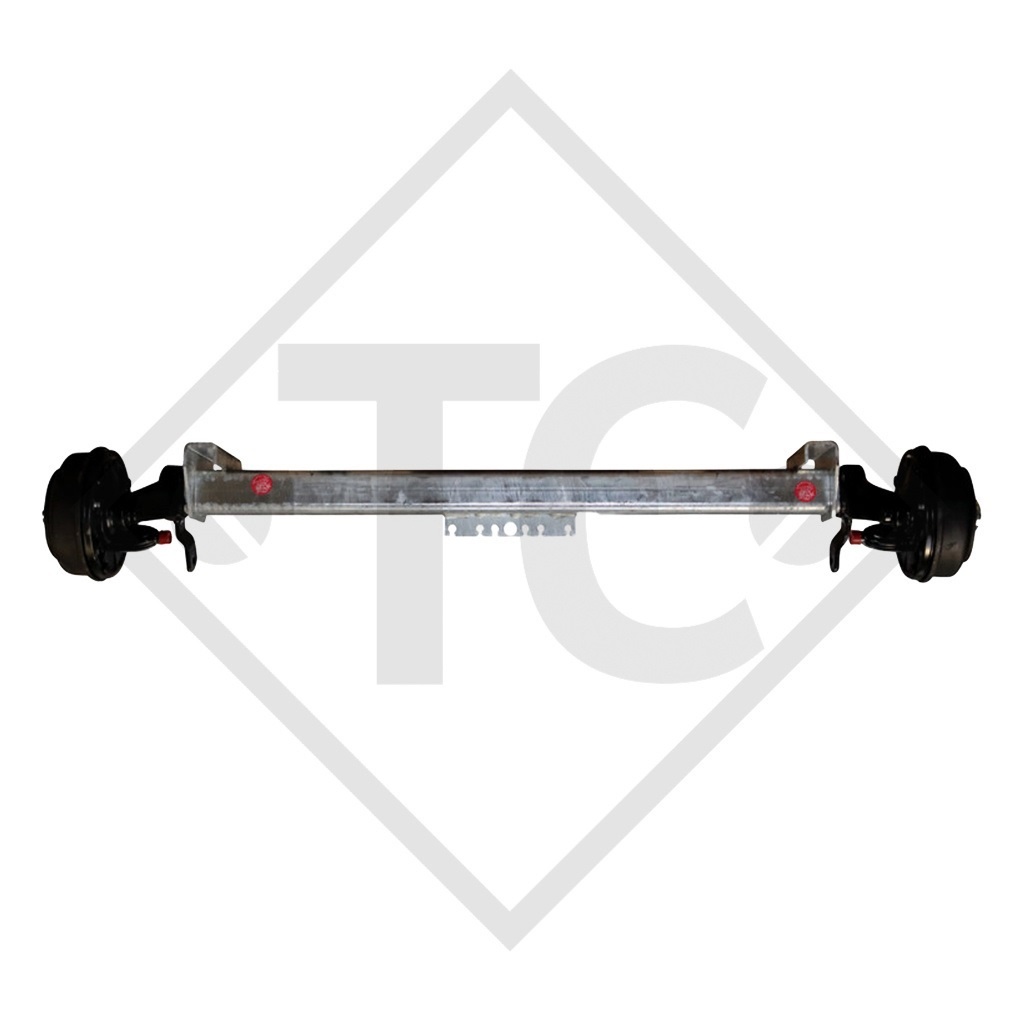 Braked axle 1050kg SWING axle type CB 1055, 46.21.379.451, HUMBAUR