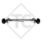 Braked axle 1050kg SWING axle type CB 1055, 46.21.379.014, HUMBAUR