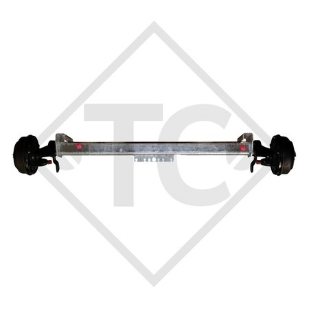 Braked axle 1050kg SWING axle type CB 1055, 46.21.379.015 HUMBAUR