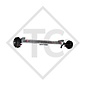 Braked axle 1050kg SWING axle type CB 1055, 46.21.379.014, HUMBAUR