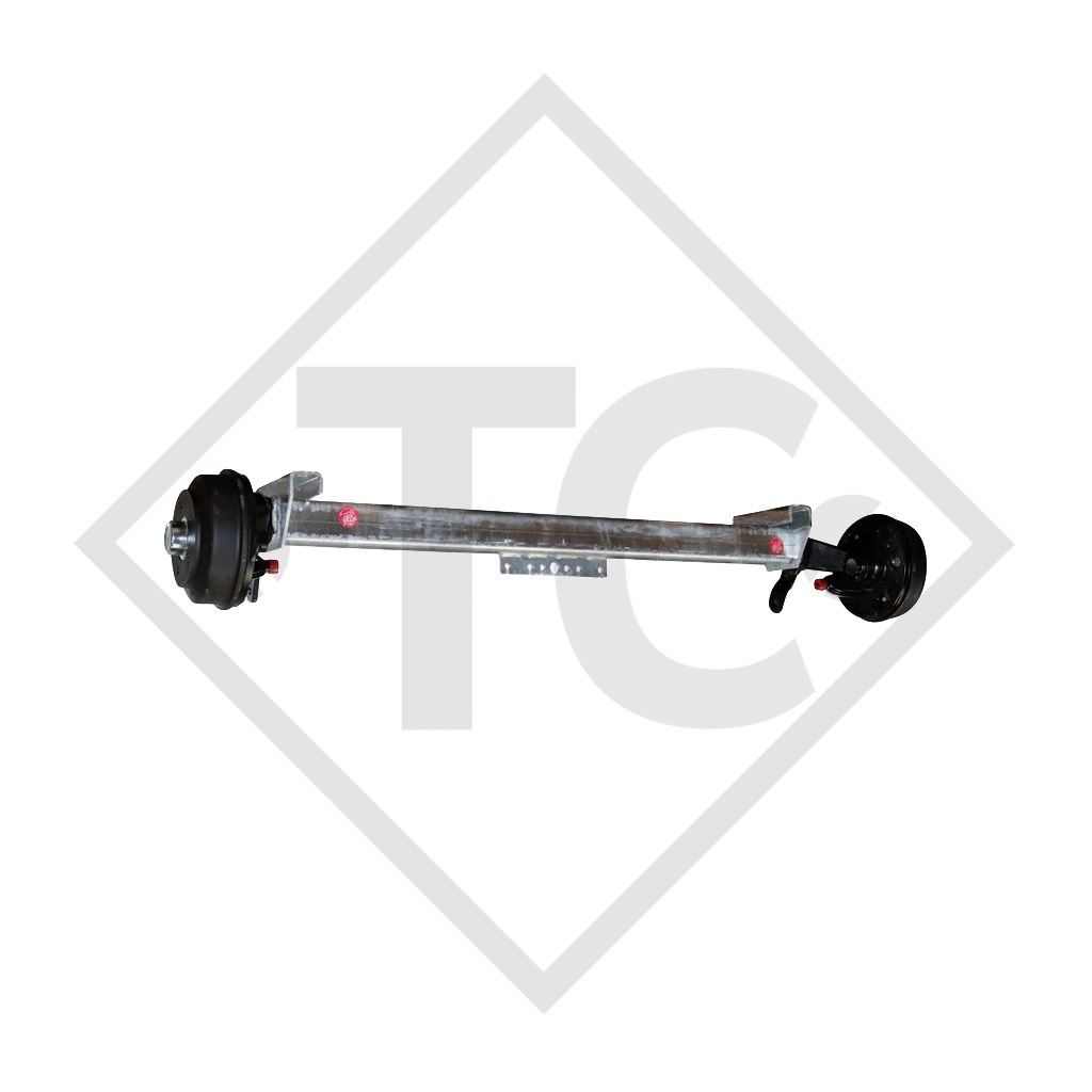 Braked axle 1050kg SWING axle type CB 1055, 46.21.379.014, HUMBAUR