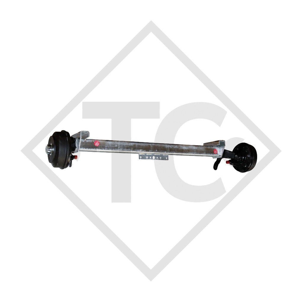 Braked axle SWING 1350kg axle type CB 1355, 46.25.379.194, HUMBAUR