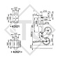 Roue jockey ø73mm rond sabot entièrement automatique, manivelle escamotable, 1366155, pour caravanes, remorques-auto, machines pour l'industrie du bâtiment