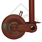 Roue jockey ø70mm rond sabot semi-automatique, 1224012, pour caravanes, remorques-auto, machines pour l'industrie du bâtiment