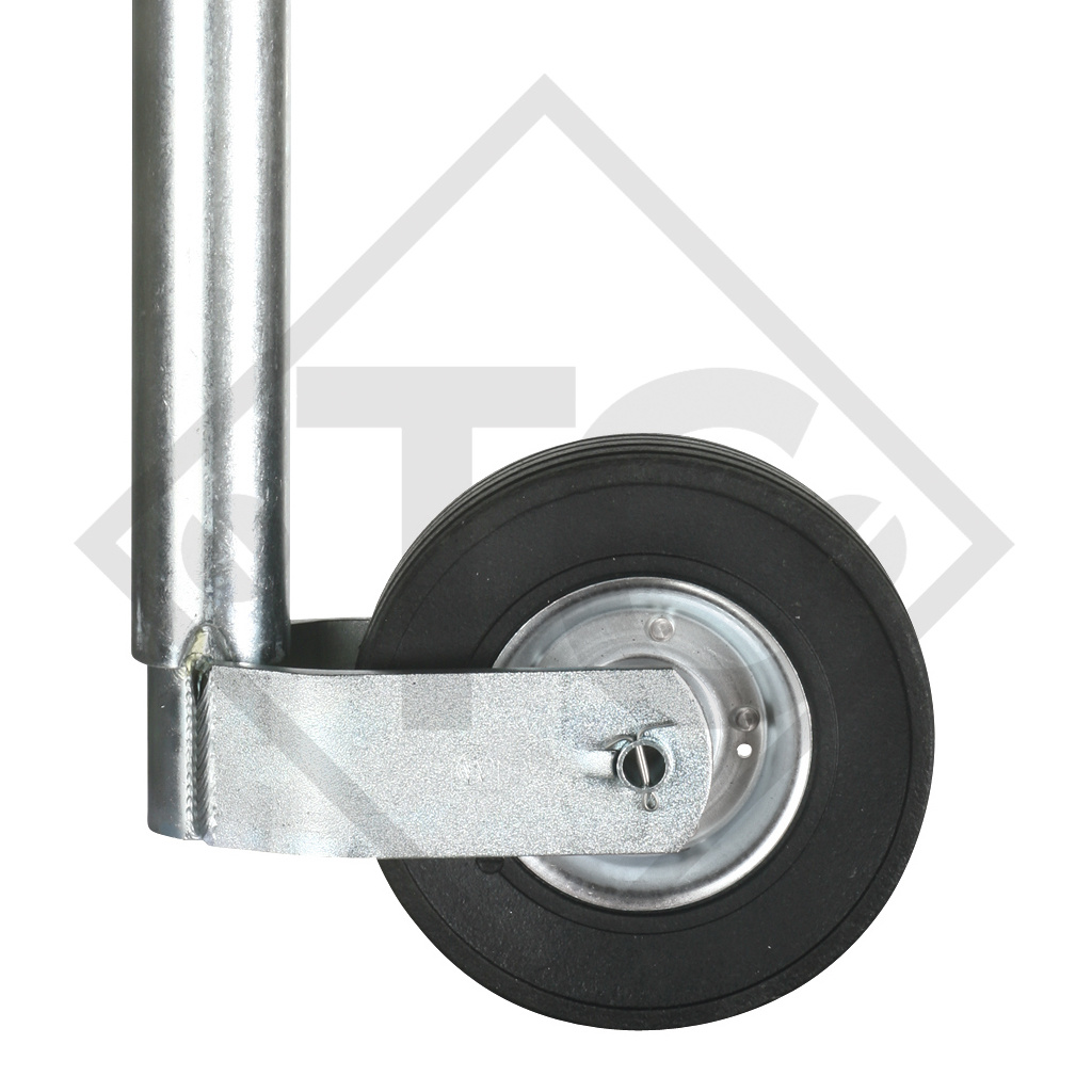 Stützrad ø60mm rund, Typ ST 60-V-255 SB, verstärkte Ausführung, für Wohnwagen, PKW-Anhänger, Maschinen für die Bauindustrie