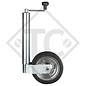 Jockey wheel ø60mm round, type ST 60-V-255 VB, reinforced version, for caravans, car trailers, machines for building industry